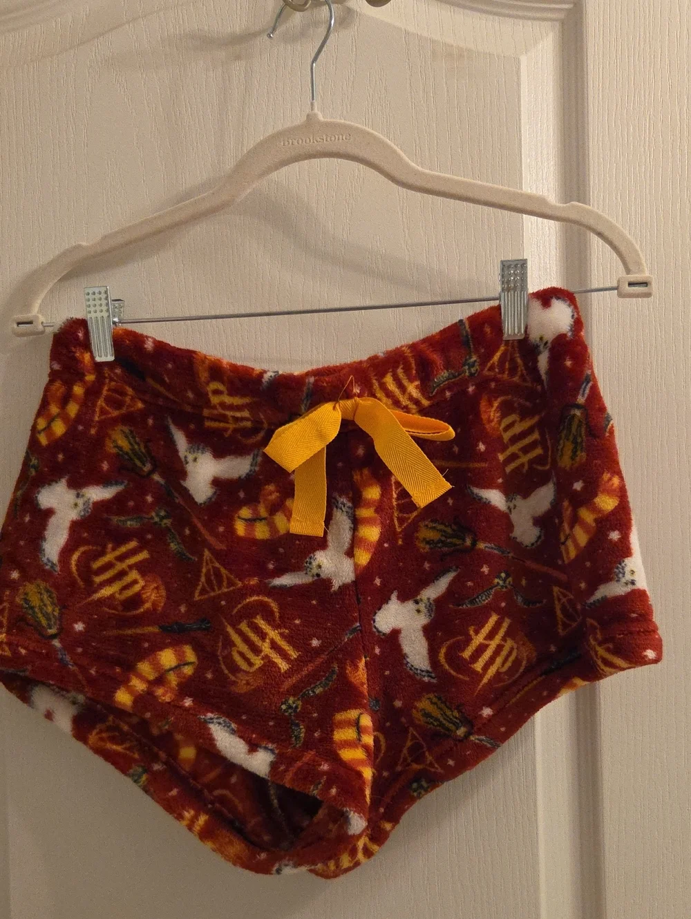 Warner Bros. Harry Potter Plush Shorts in Red with Yellow